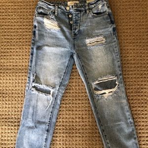 Light Washed Ripped Jeans